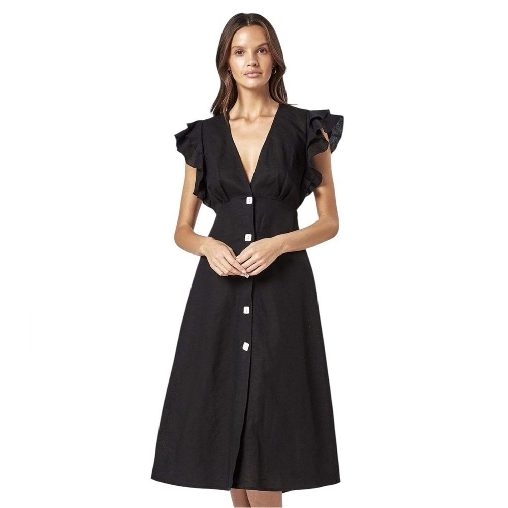 Charlie Holiday Cherry Dress – Black – Size 4 (NWT)‎